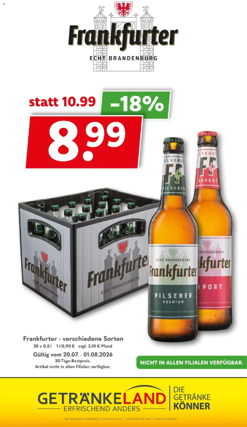 Getränkeland Prospekt vom 20.07.2026, Seite 9