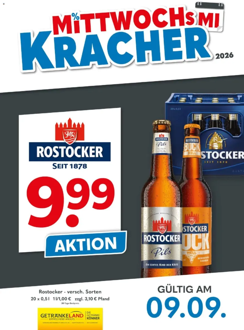 Getränkeland Prospekt vom 09.09.2026, Seite 1