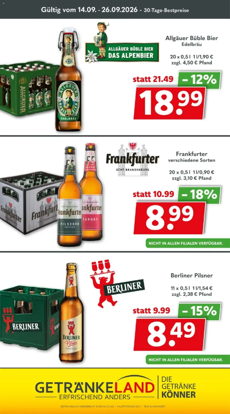 Getränkeland Prospekt vom 14.09.2026, Seite 9