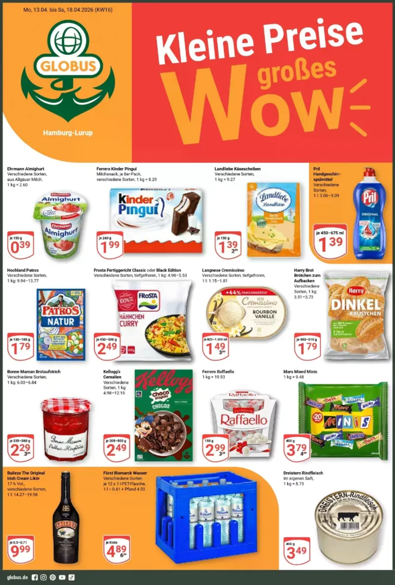 Globus Prospekt vom 13.04.2026, Seite 1