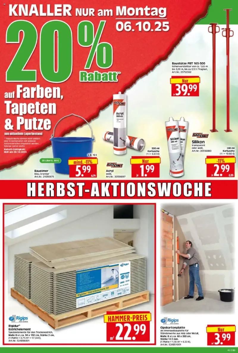 Herkules Baumarkt Prospekt vom 06.10.2025, Seite 2