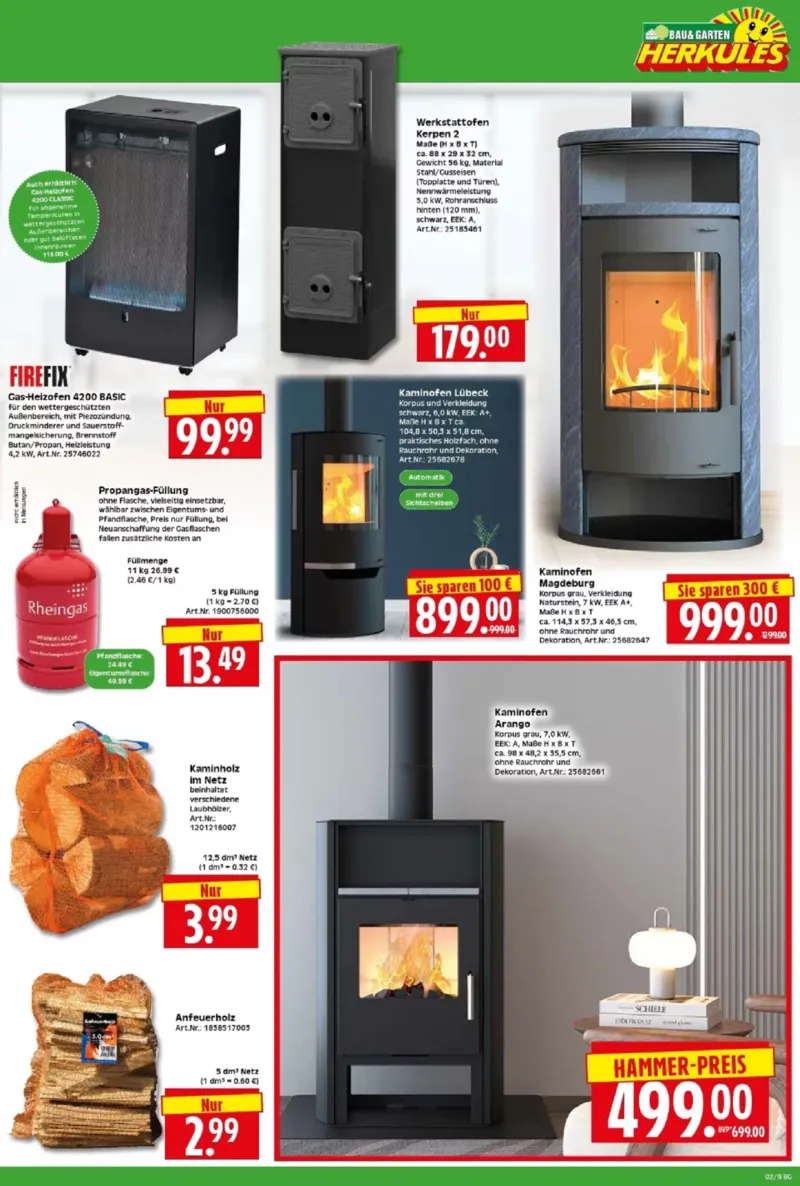 Herkules Baumarkt Prospekt vom 05.01.2026, Seite 9