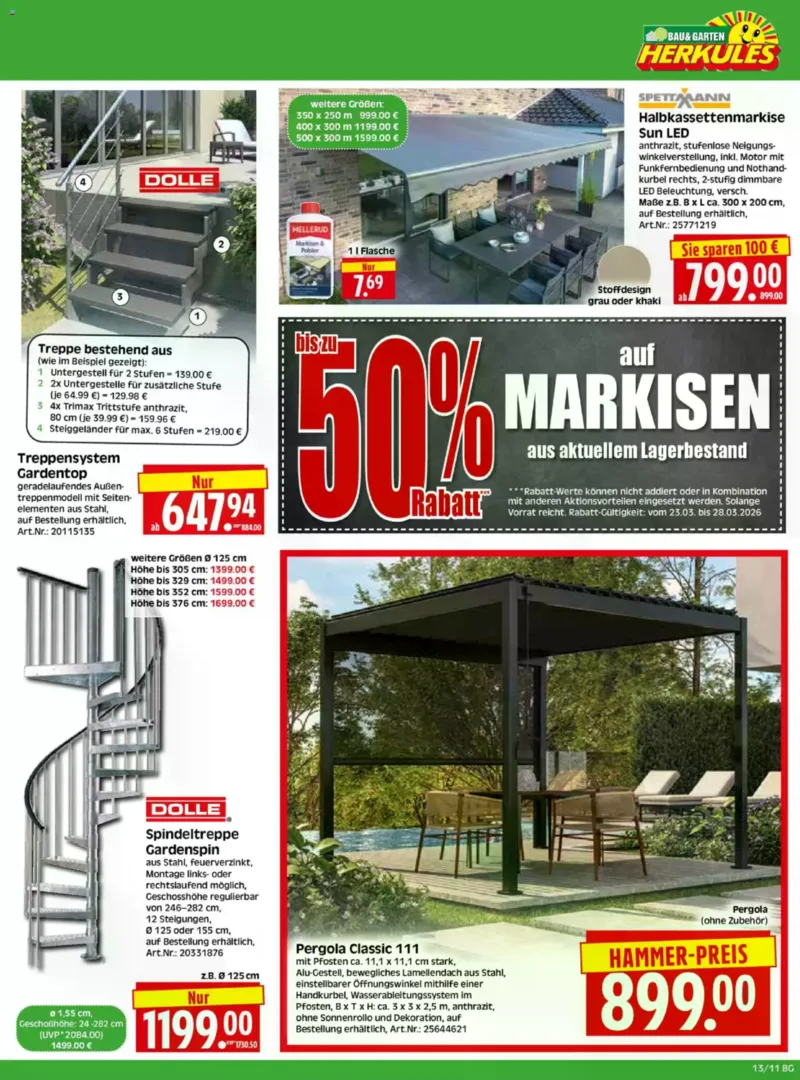 Herkules Baumarkt Prospekt vom 23.03.2026, Seite 11