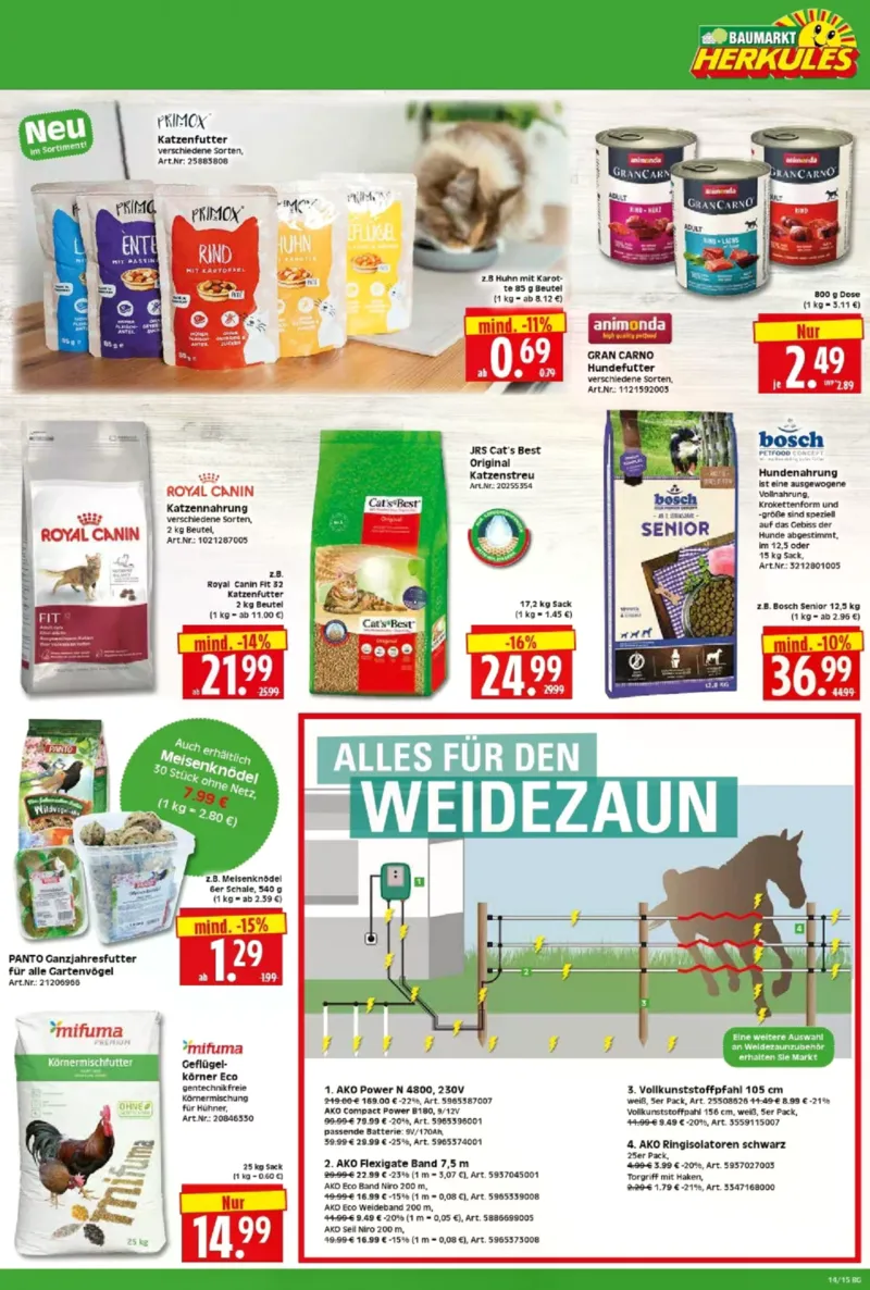 Herkules Baumarkt Prospekt vom 30.03.2026, Seite 15