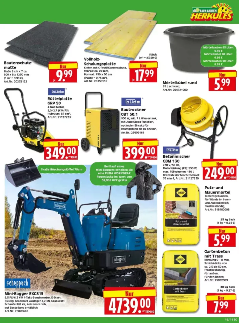 Herkules Baumarkt Prospekt vom 13.04.2026, Seite 11