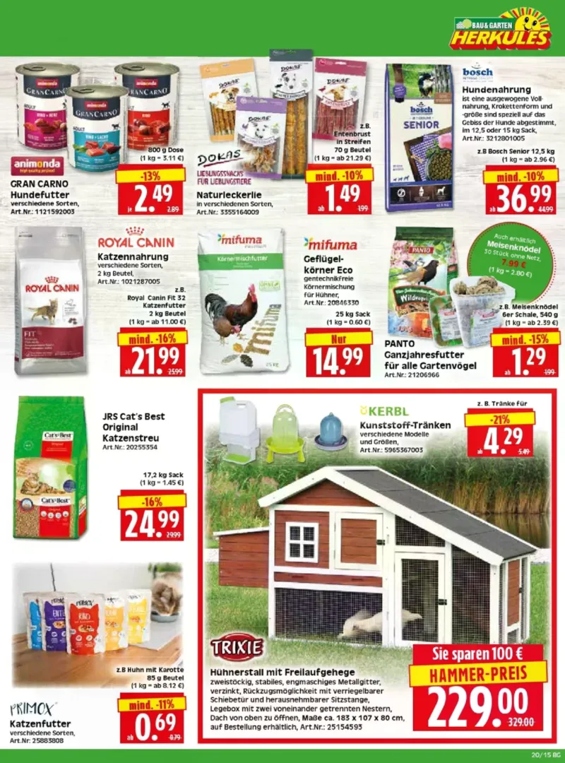 Herkules Baumarkt Prospekt vom 11.05.2026, Seite 15