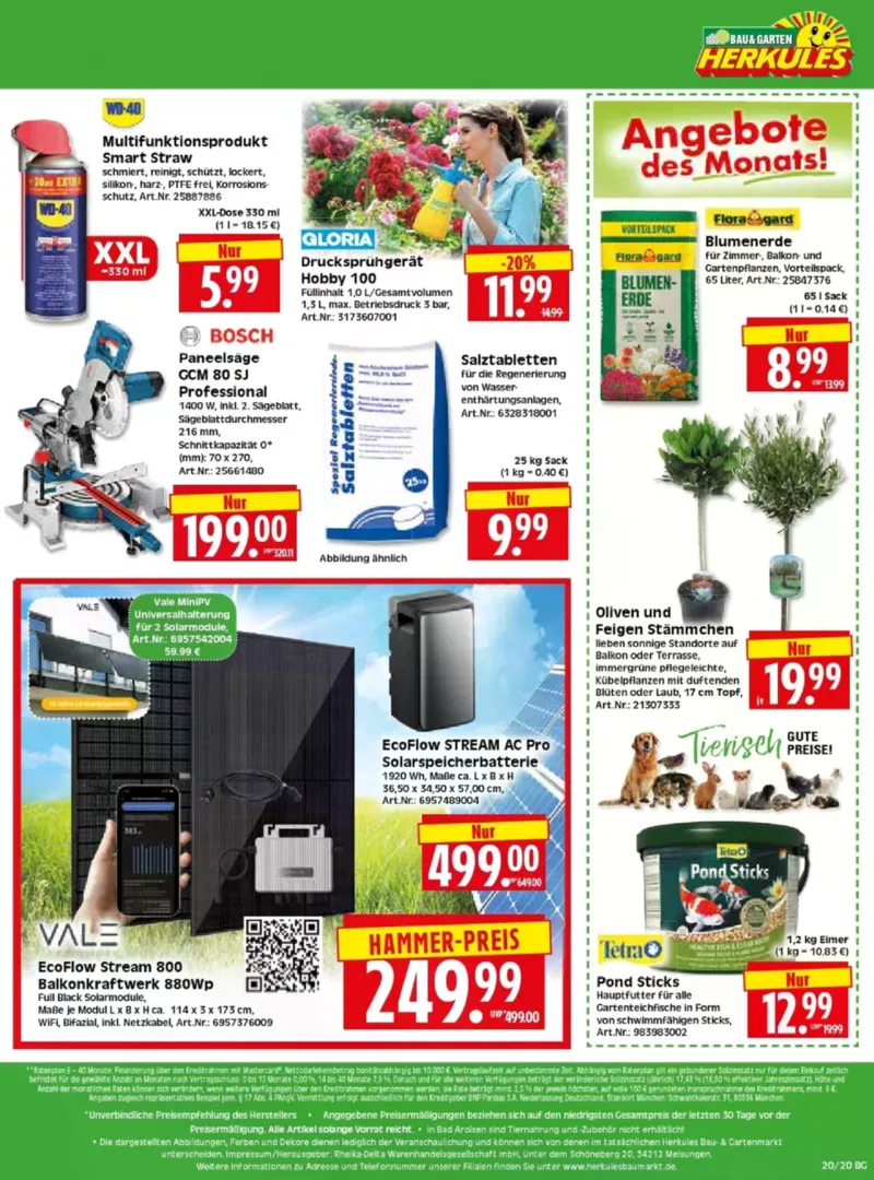 Herkules Baumarkt Prospekt vom 11.05.2026, Seite 20