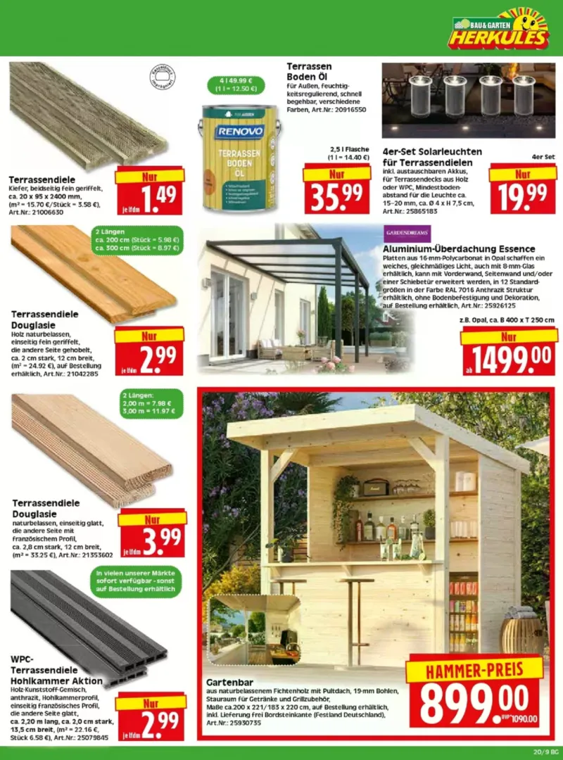 Herkules Baumarkt Prospekt vom 11.05.2026, Seite 9