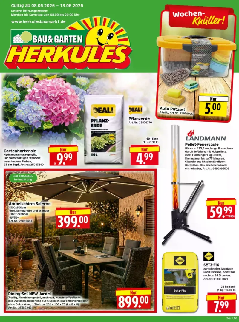 Herkules Baumarkt Prospekt vom 08.06.2026, Seite 1