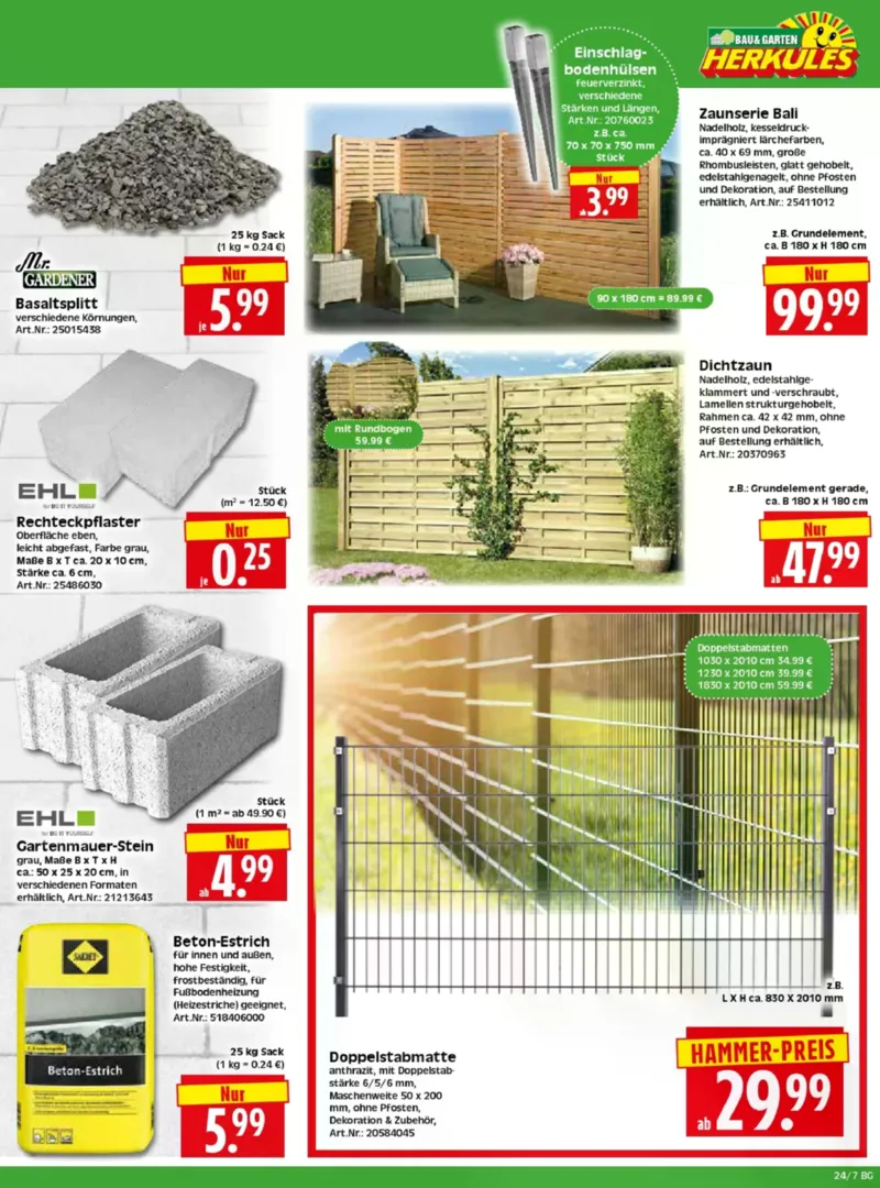 Herkules Baumarkt Prospekt vom 08.06.2026, Seite 7