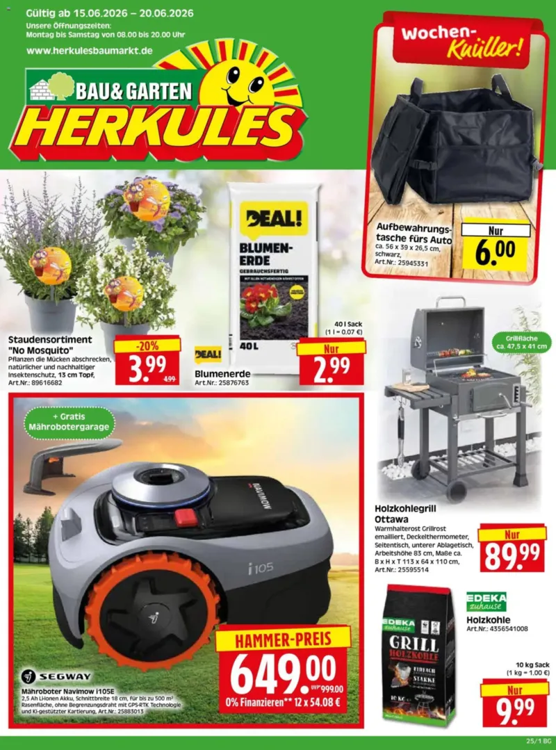Herkules Baumarkt Prospekt vom 15.06.2026, Seite 1