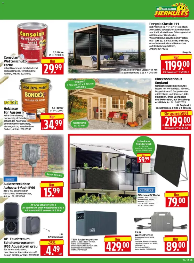 Herkules Baumarkt Prospekt vom 29.06.2026, Seite 11