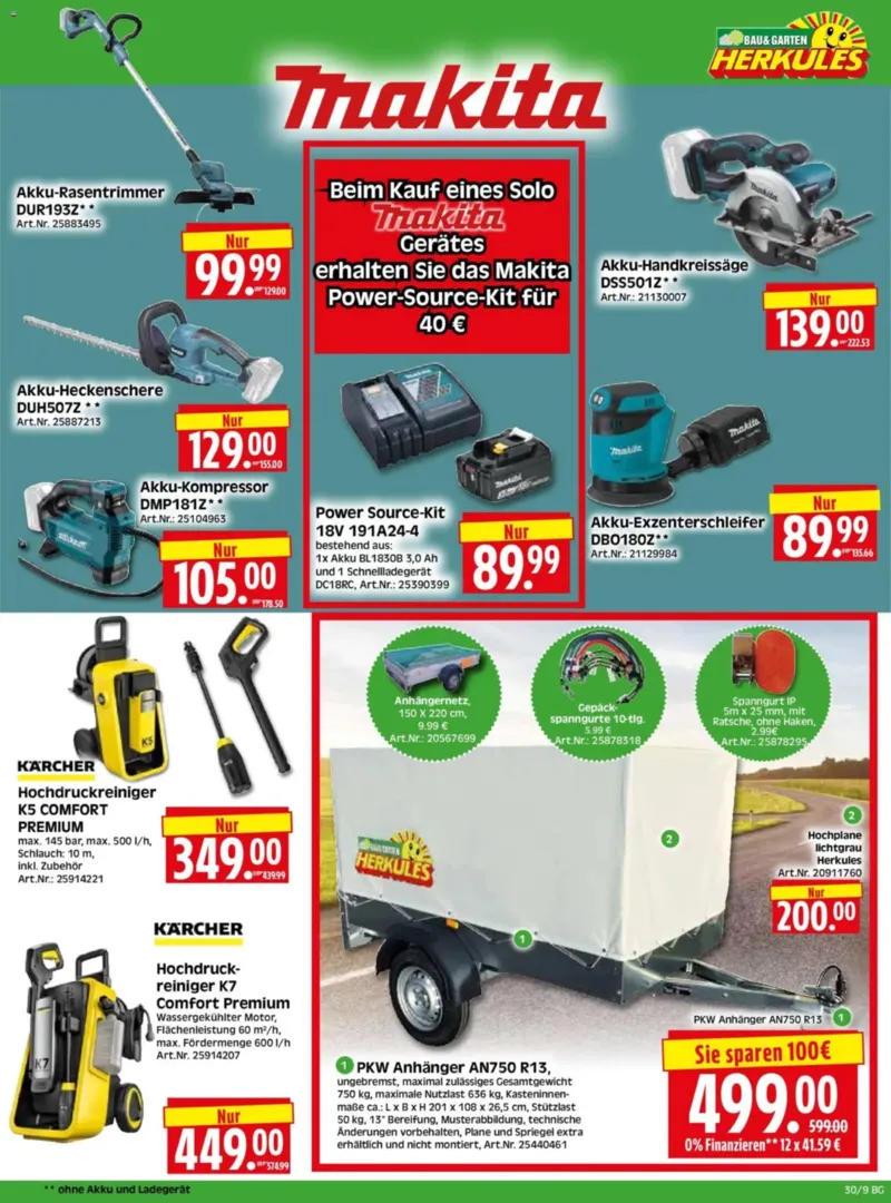 Herkules Baumarkt Prospekt vom 20.07.2026, Seite 9