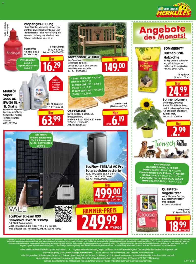 Herkules Baumarkt Prospekt vom 27.07.2026, Seite 12
