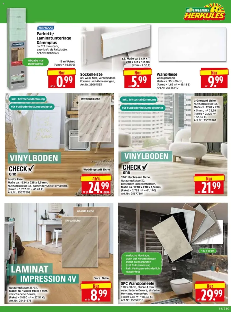 Herkules Baumarkt Prospekt vom 27.07.2026, Seite 9