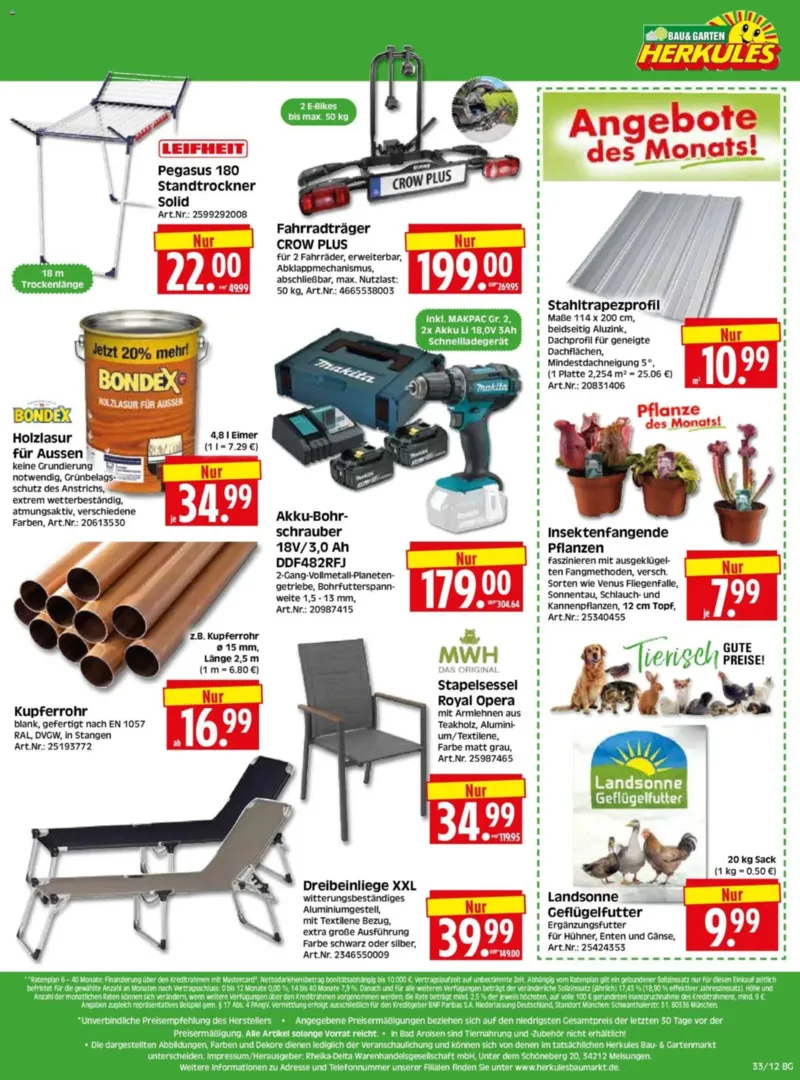 Herkules Baumarkt Prospekt vom 10.08.2026, Seite 12