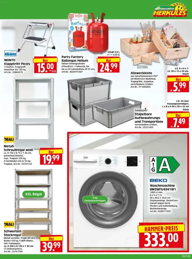 Herkules Baumarkt Prospekt vom 17.08.2026, Seite 9