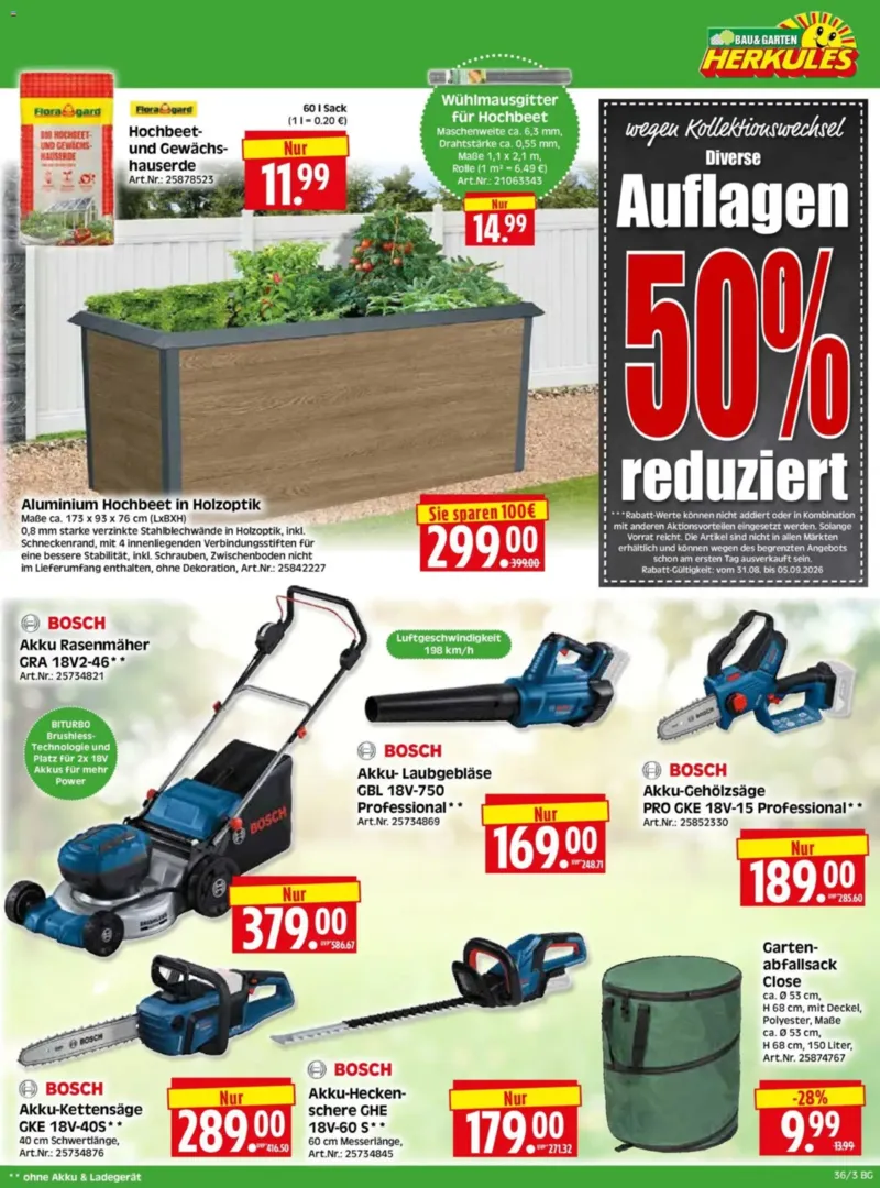 Herkules Baumarkt Prospekt vom 31.08.2026, Seite 3