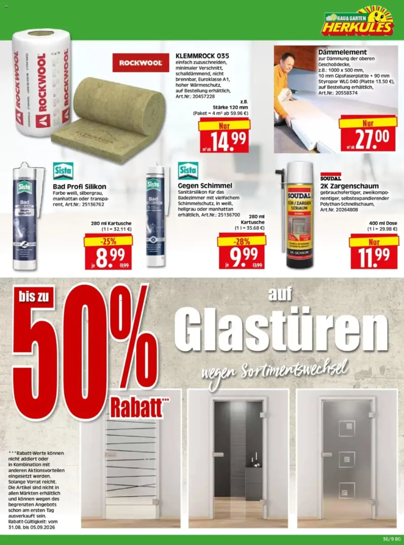 Herkules Baumarkt Prospekt vom 31.08.2026, Seite 9