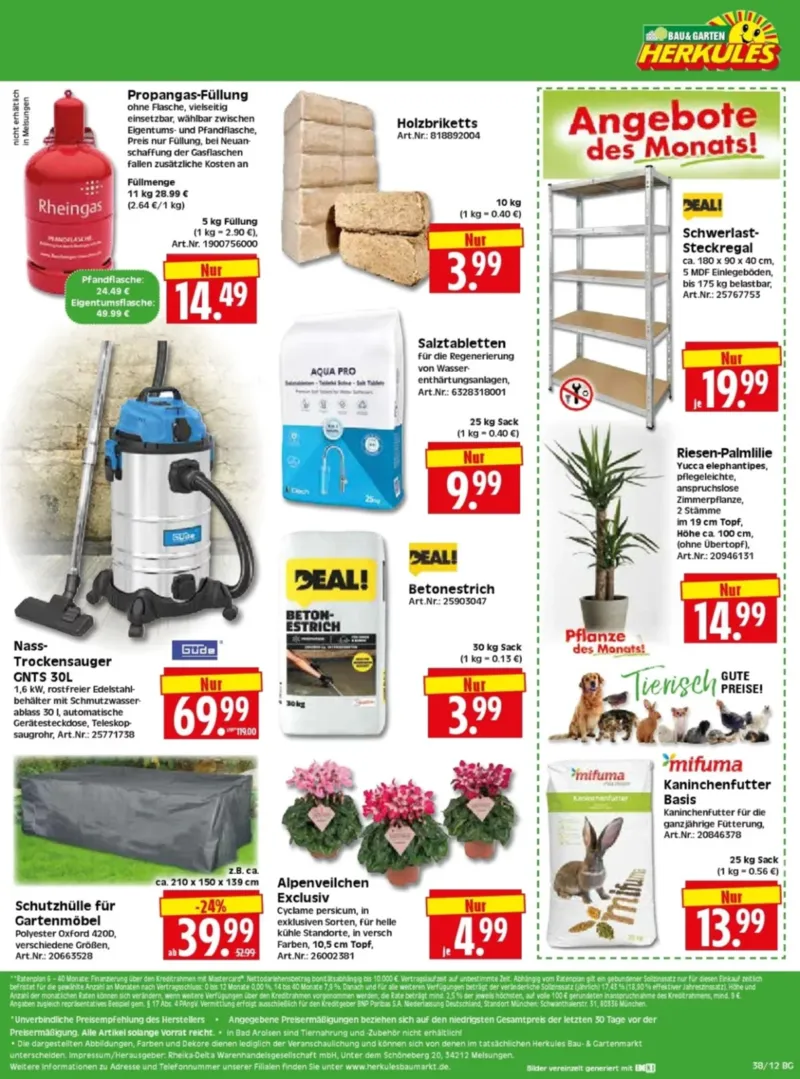 Herkules Baumarkt Prospekt vom 14.09.2026, Seite 12