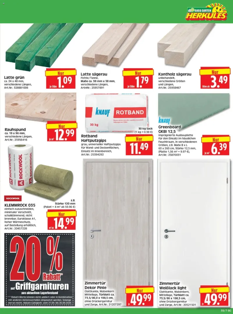 Herkules Baumarkt Prospekt vom 21.09.2026, Seite 7