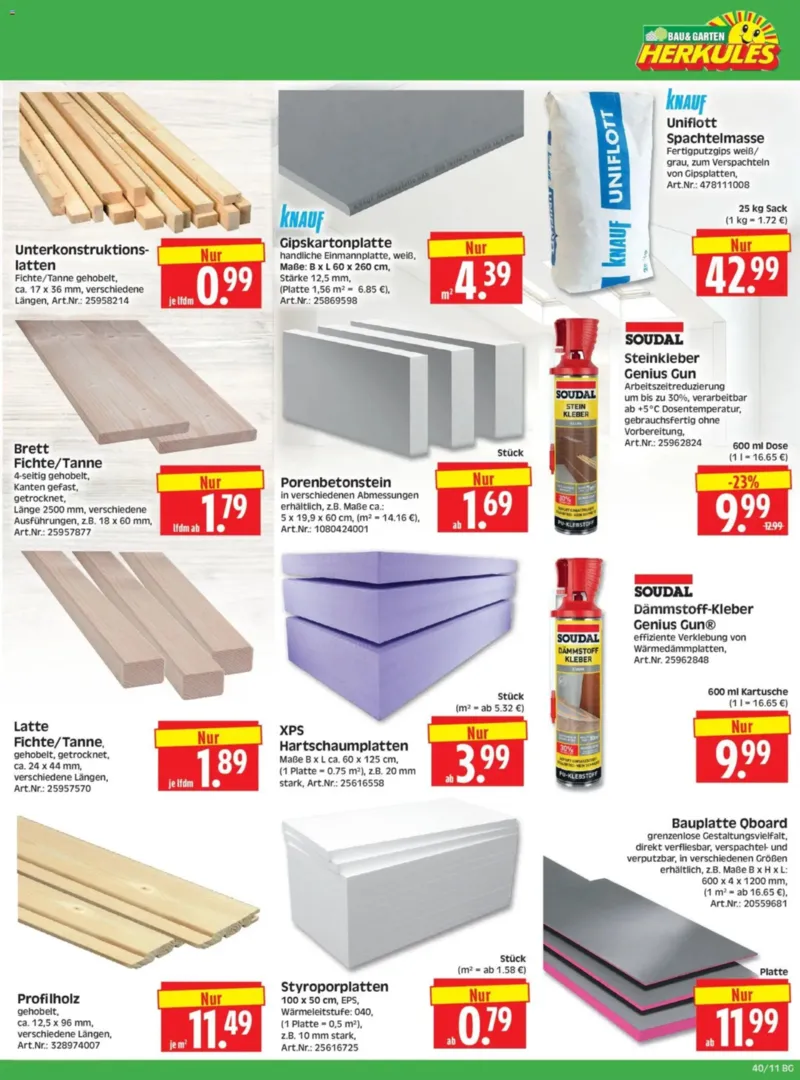 Herkules Baumarkt Prospekt vom 28.09.2026, Seite 11