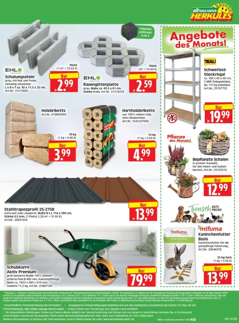 Herkules Baumarkt Prospekt vom 28.09.2026, Seite 16