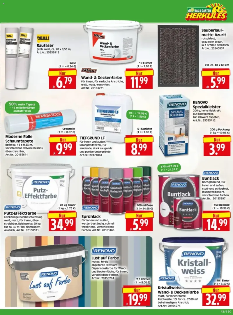 Herkules Baumarkt Prospekt vom 12.10.2026, Seite 9
