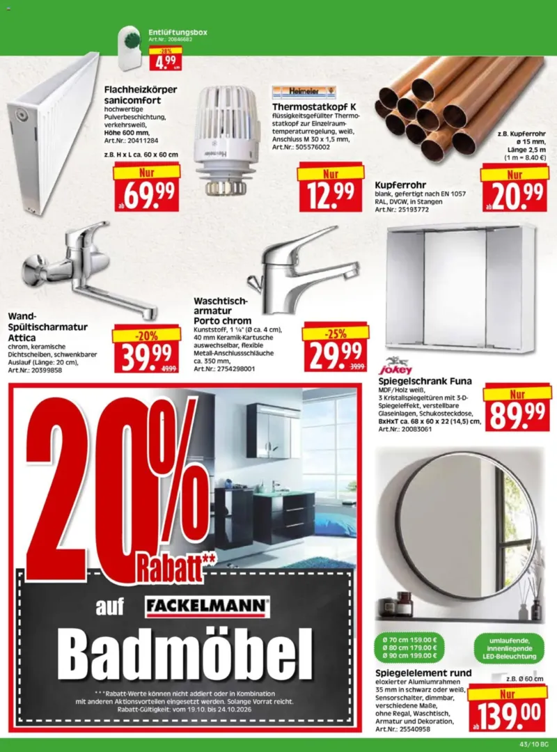 Herkules Baumarkt Prospekt vom 19.10.2026, Seite 10