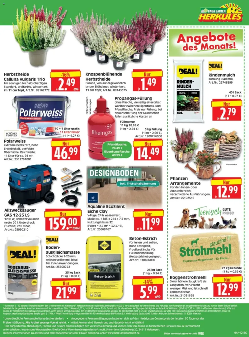 Herkules Baumarkt Prospekt vom 26.10.2026, Seite 12