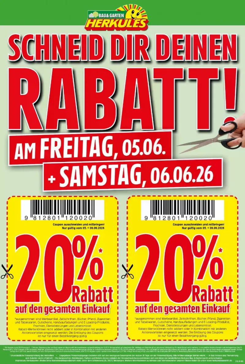 Herkules Baumarkt Prospekt vom 01.06.2026, Seite 8