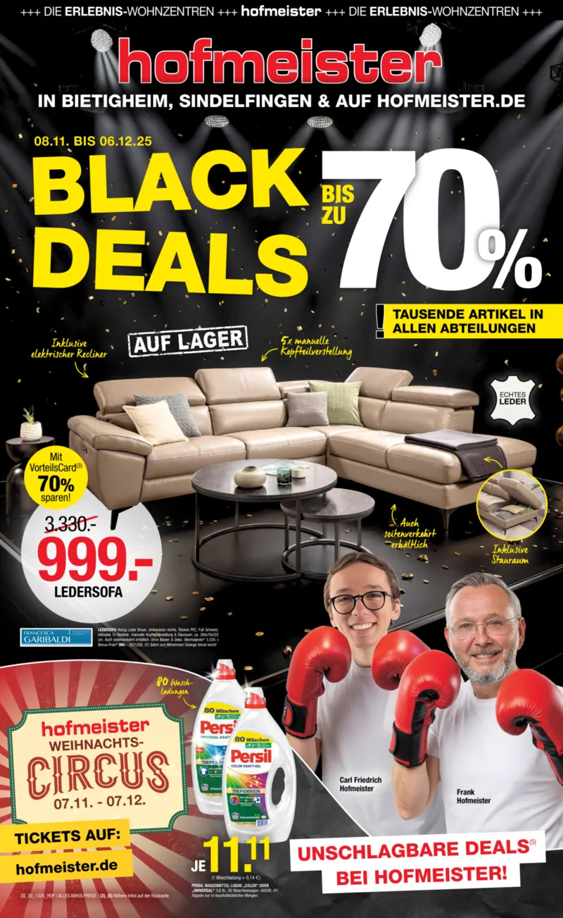 Hofmeister Prospekt vom 08.11.2025, Seite 1