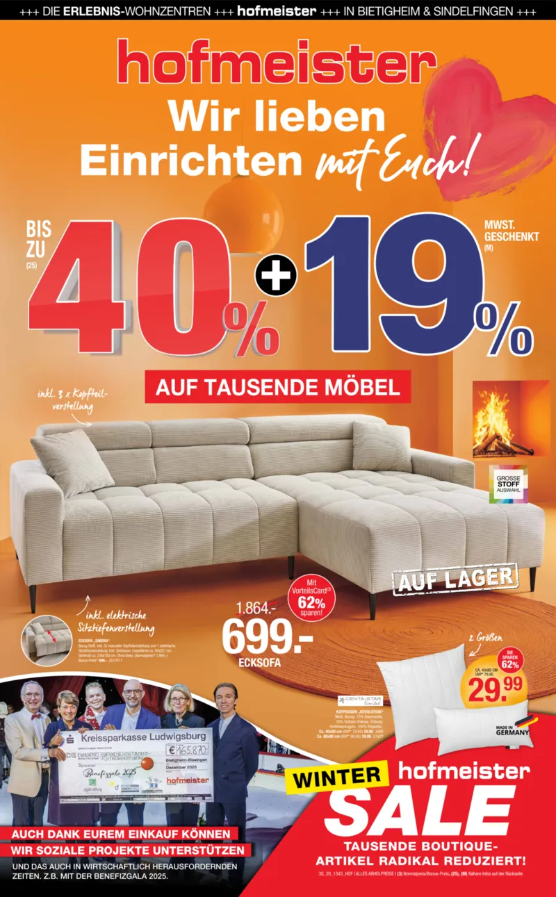 Hofmeister Prospekt vom 14.01.2026, Seite 1