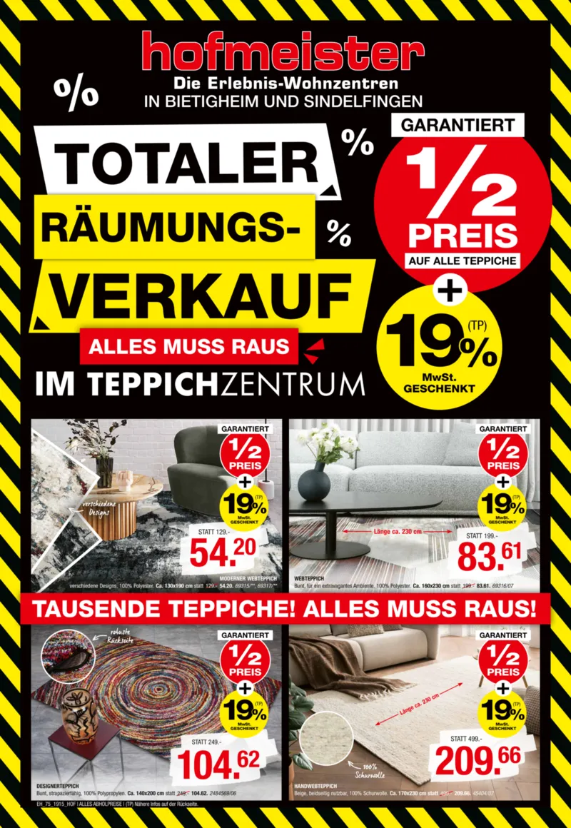 Hofmeister Prospekt vom 03.03.2026, Seite 1