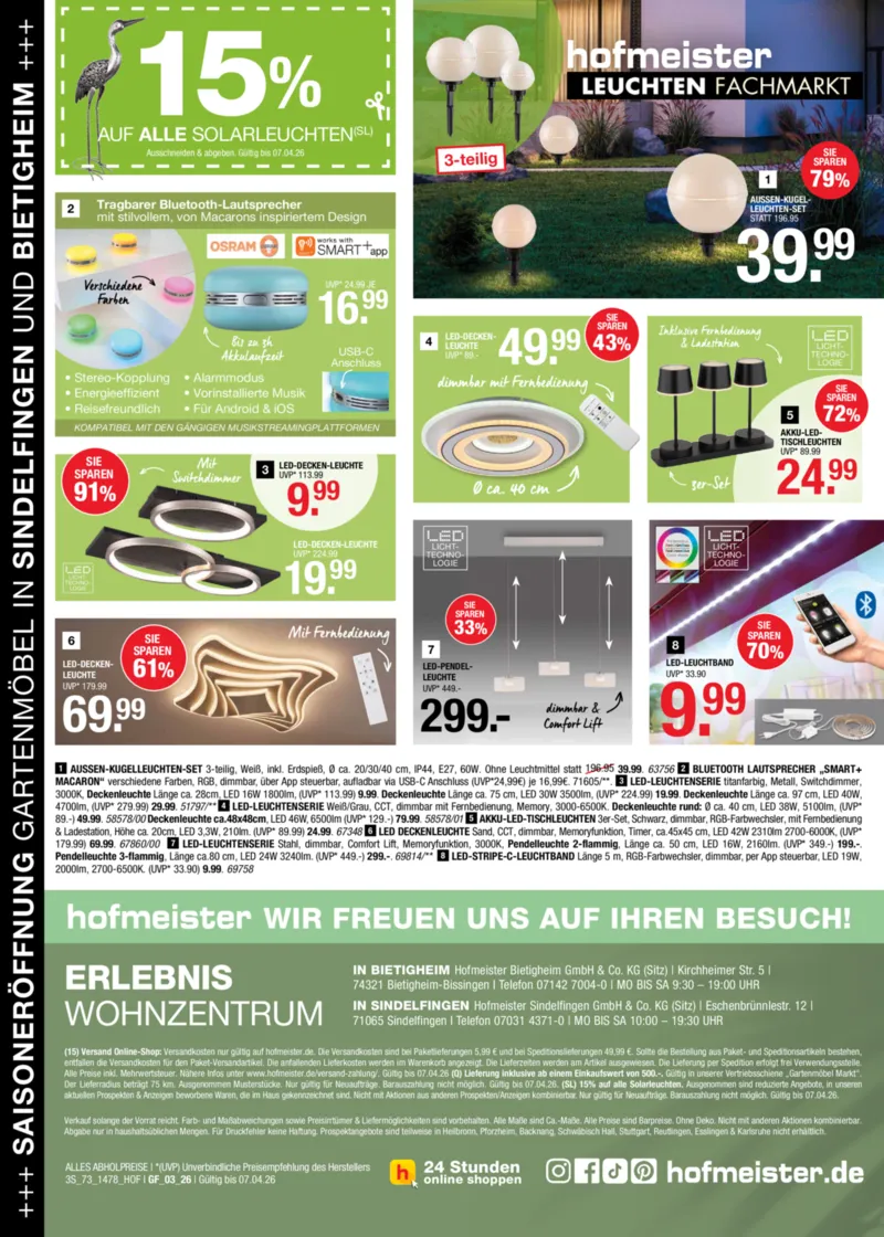 Hofmeister Prospekt vom 24.03.2026, Seite 38