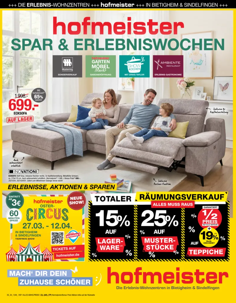 Hofmeister Prospekt vom 24.03.2026, Seite 1