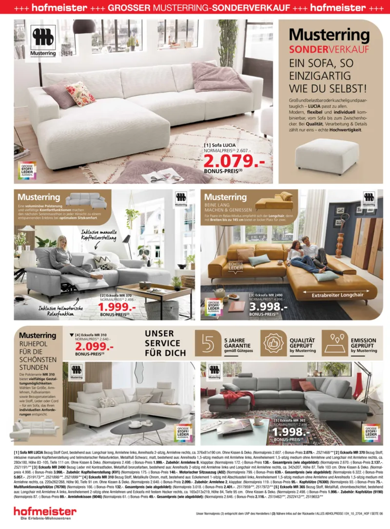 Hofmeister Prospekt vom 24.03.2026, Seite 6