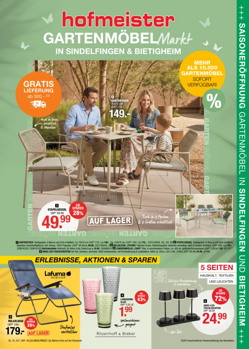 Hofmeister Prospekt vom 08.04.2026, Seite 1