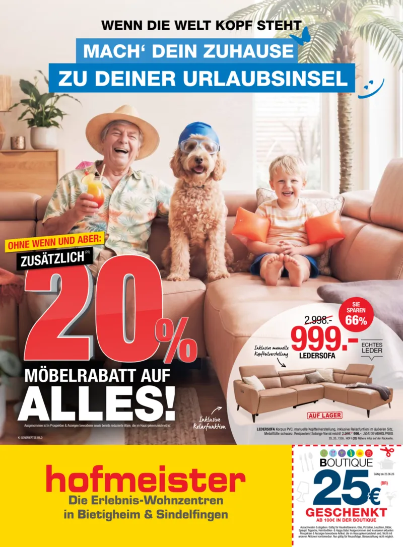 Hofmeister Prospekt vom 02.06.2026, Seite 1