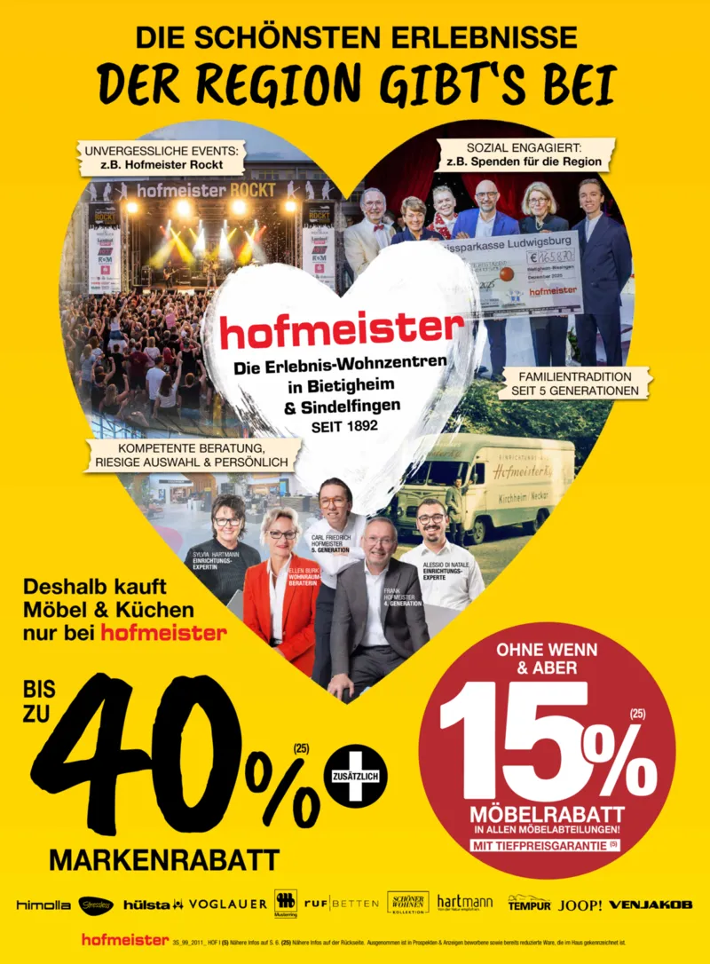 Hofmeister Prospekt vom 30.06.2026, Seite 1
