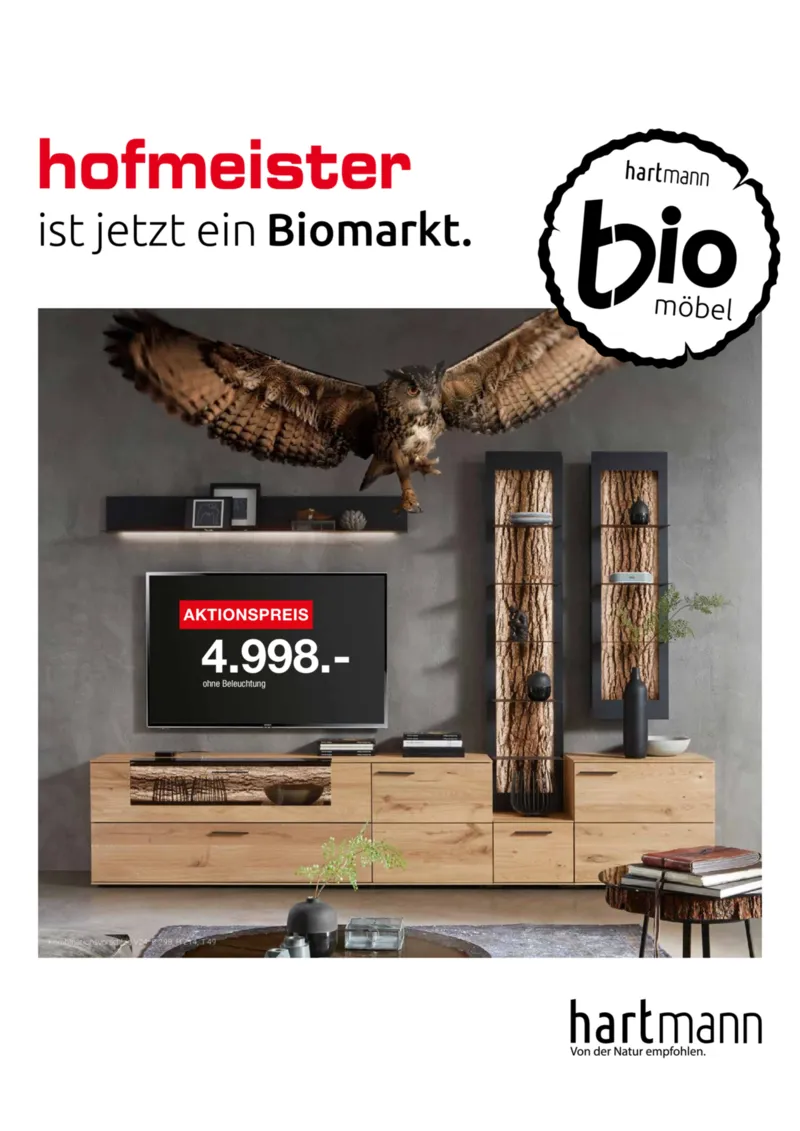 Hofmeister Prospekt vom 01.09.2026, Seite 1