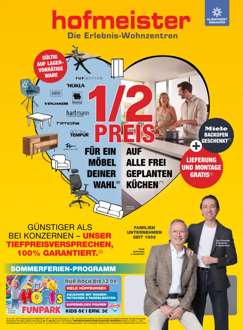 Hofmeister Prospekt vom 01.09.2026, Seite 1