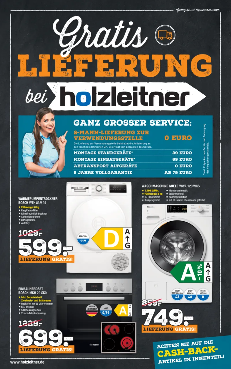 holzleitner Prospekt vom 01.11.2025, Seite 1