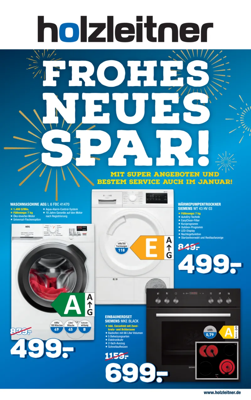holzleitner Prospekt vom 03.01.2026, Seite 1