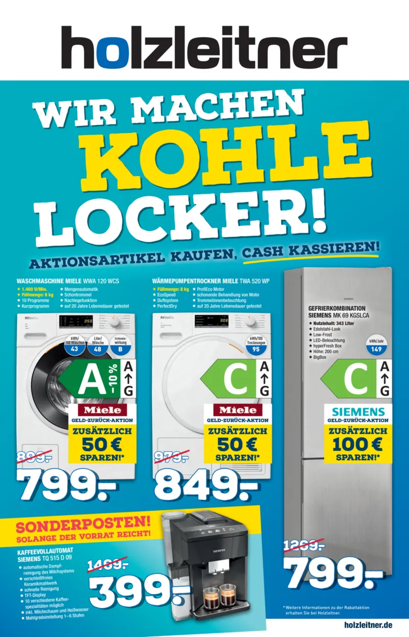 holzleitner Prospekt vom 26.09.2026, Seite 1