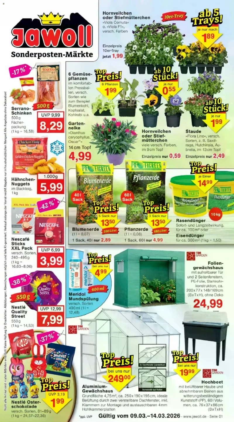 Jawoll Prospekt vom 09.03.2026, Seite 1
