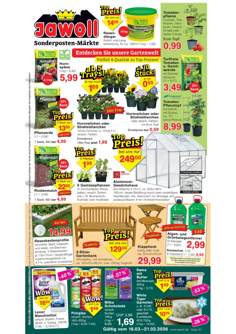 Jawoll Prospekt vom 16.03.2026, Seite 1
