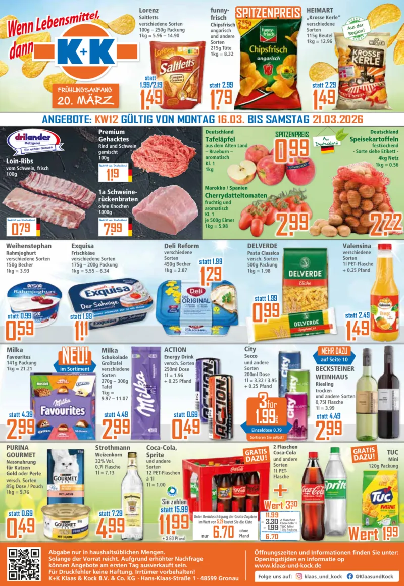 K+K Prospekt vom 16.03.2026, Seite 1