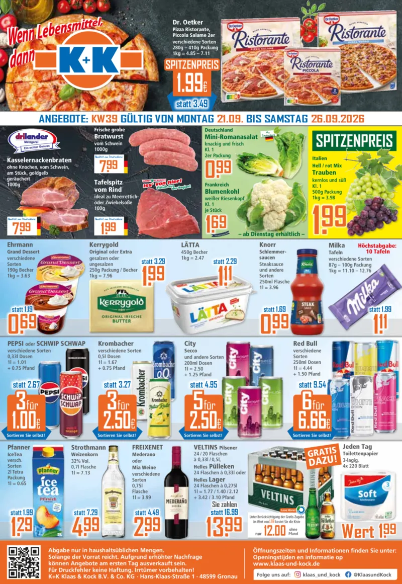 K+K Prospekt vom 21.09.2026, Seite 1