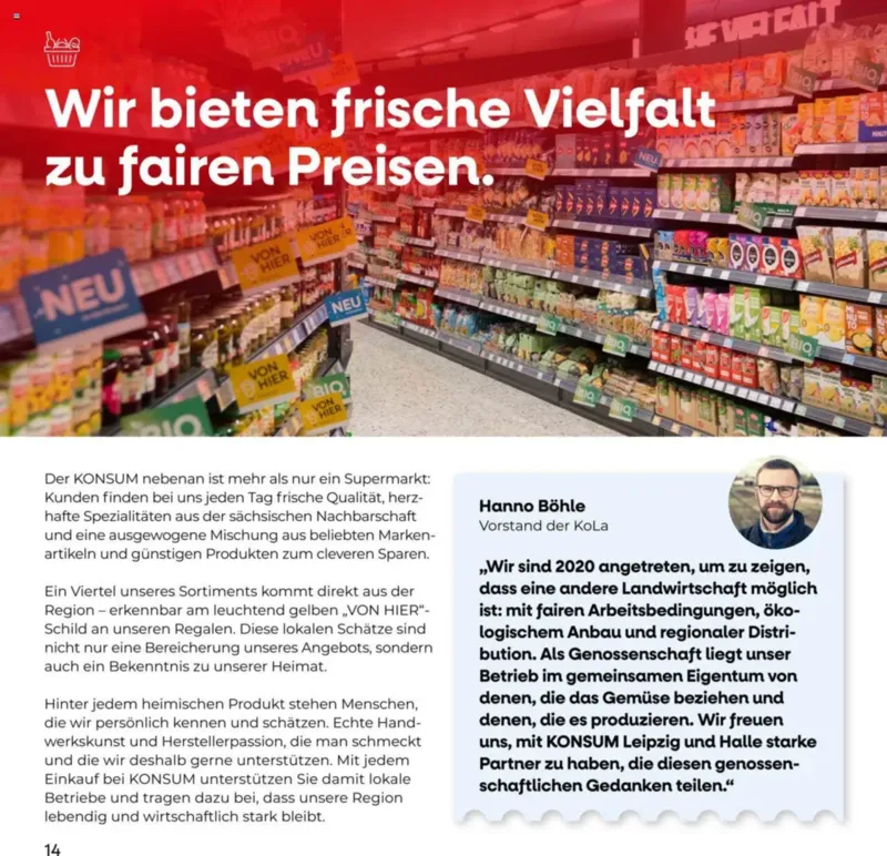 KONSUM Leipzig Prospekt vom 28.02.2025, Seite 14